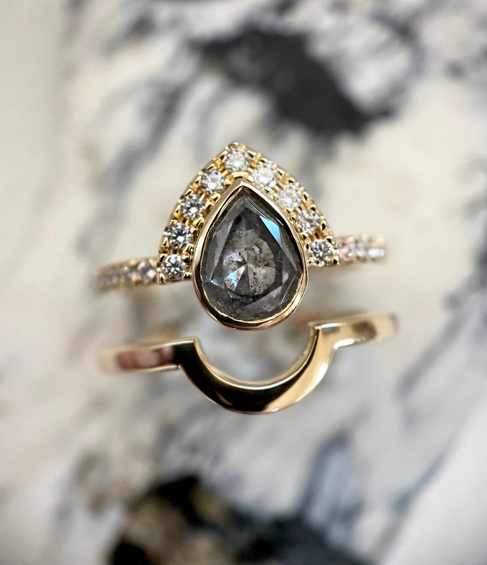 Half Halo Ring - Create Your Own