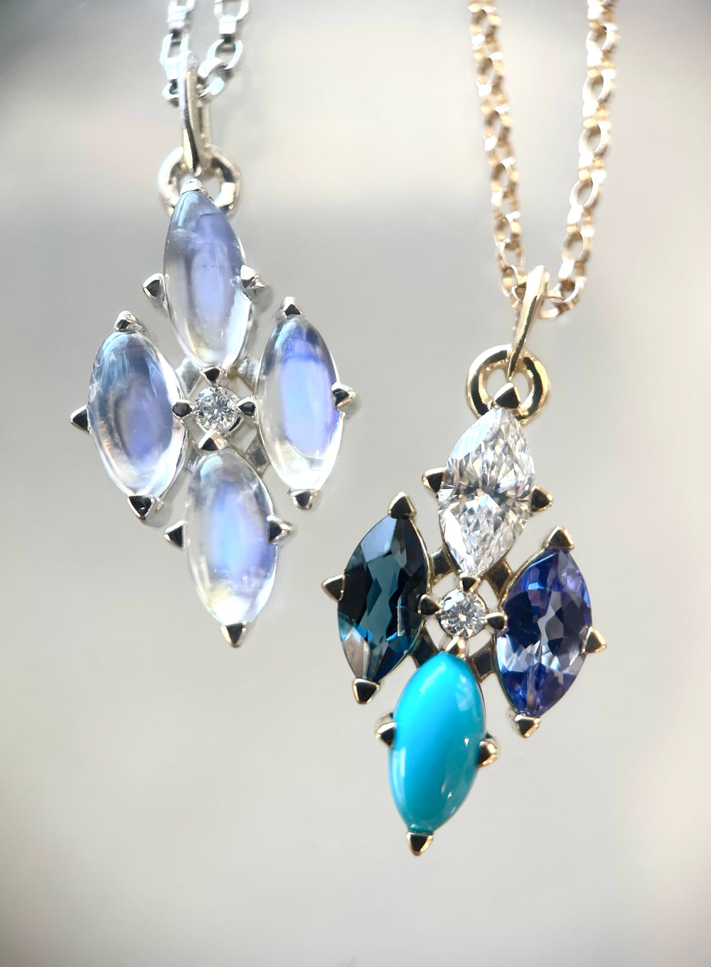 Marquise Birthstone/Gemstone Necklace - Create Your Own