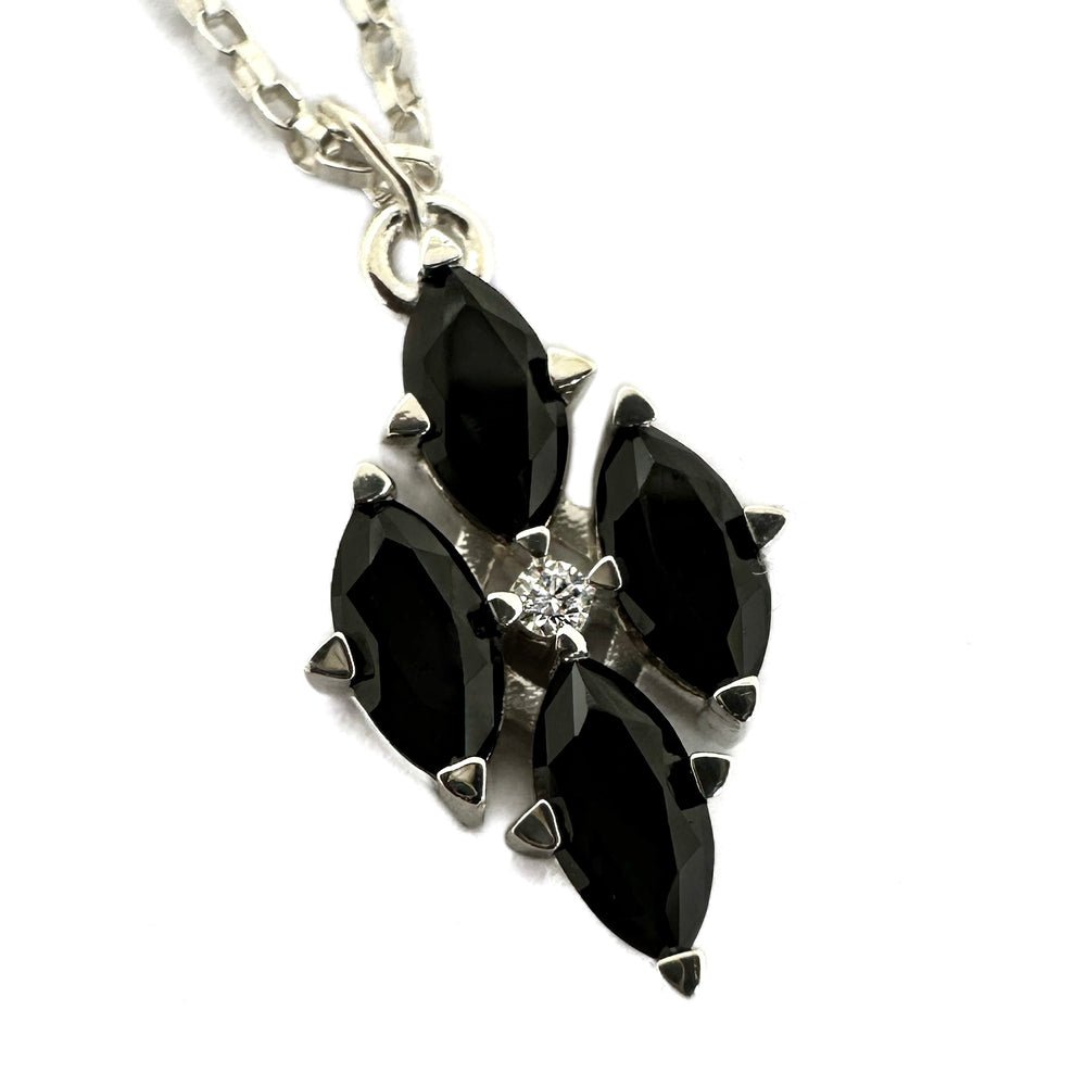 Onyx Marquise Necklace