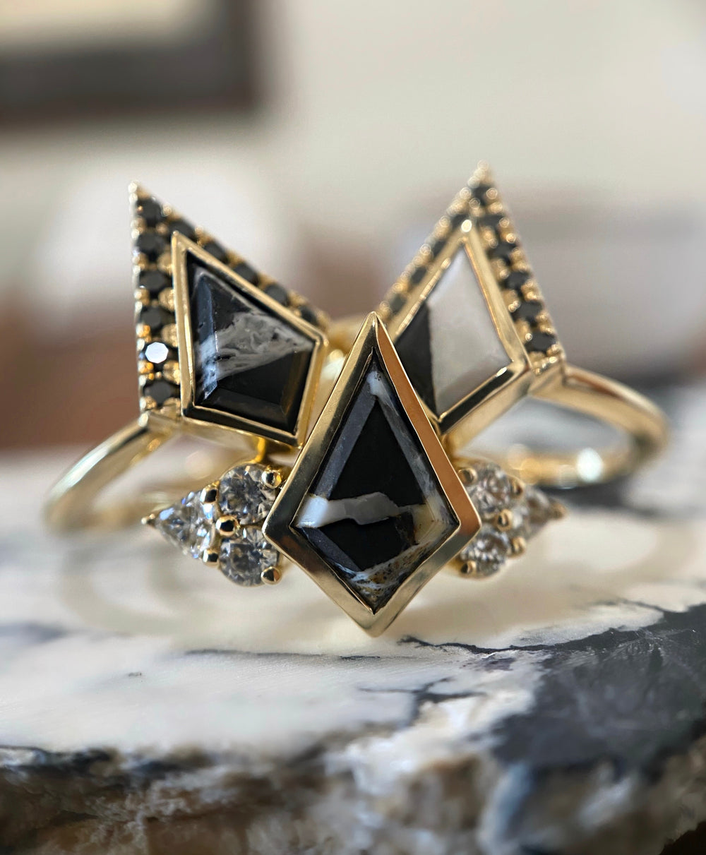 Cluster Edge Kite Ring - Create Your Own