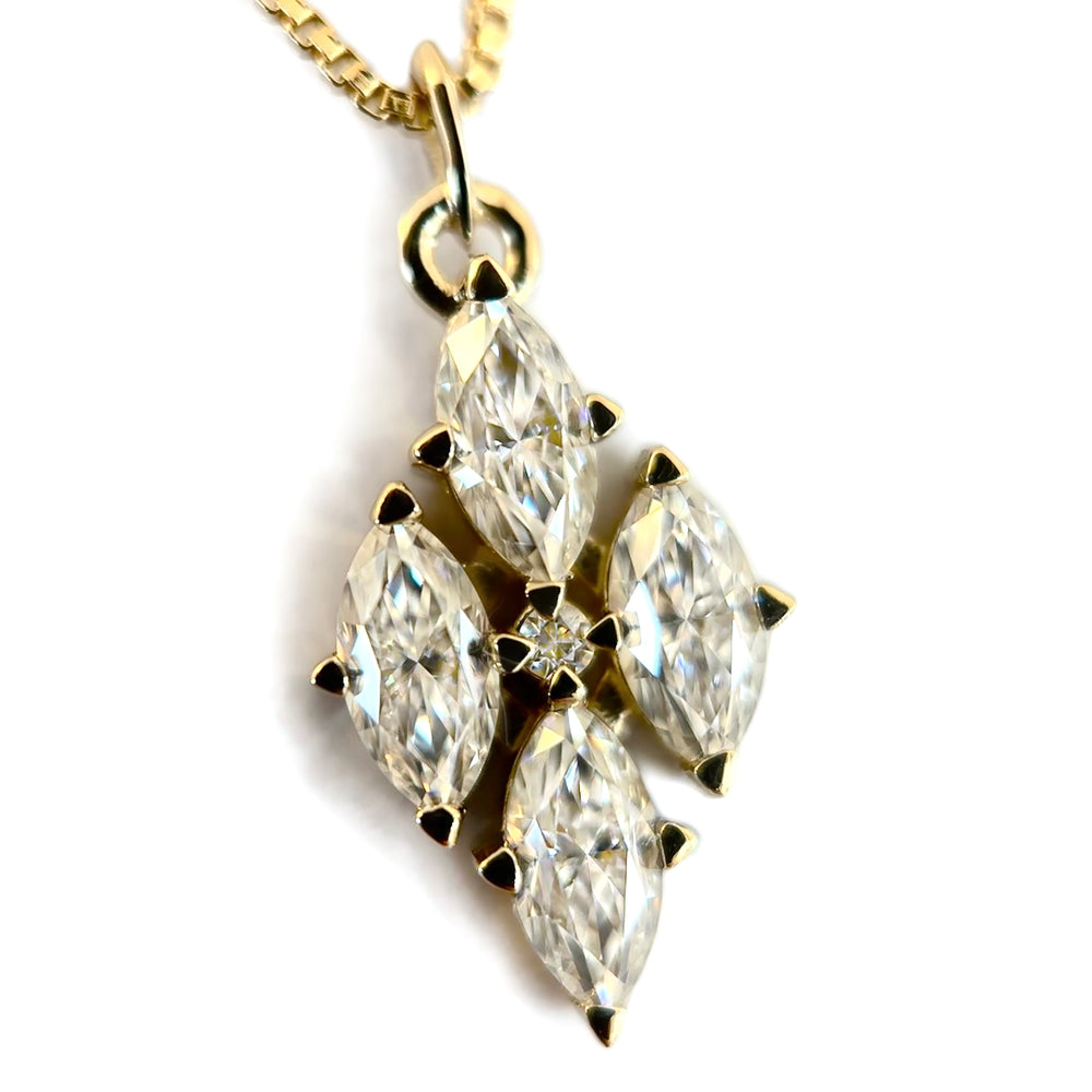 Moissanite Marquise Necklace